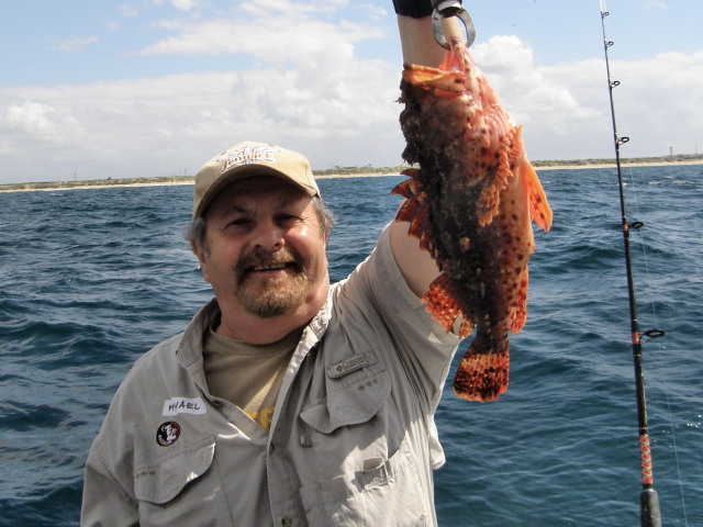 Michael from Canada caught a Red Rock Cod. Well done!